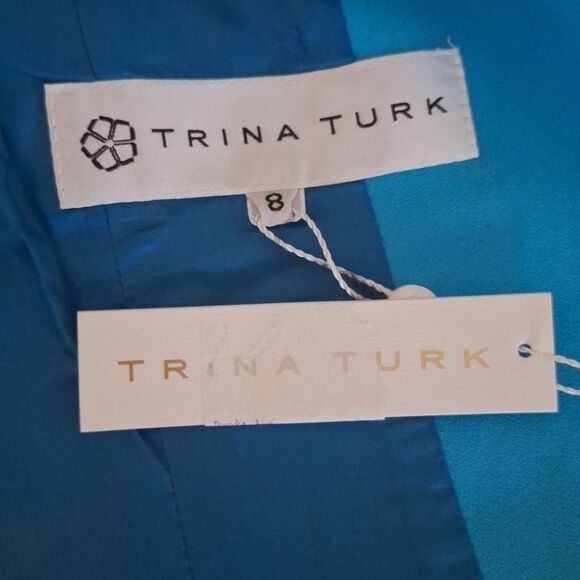 Trina Turk Womens Blazer Classic Modley Career Officecore Preppy Bridal Sz 8 - Picture 2 of 14